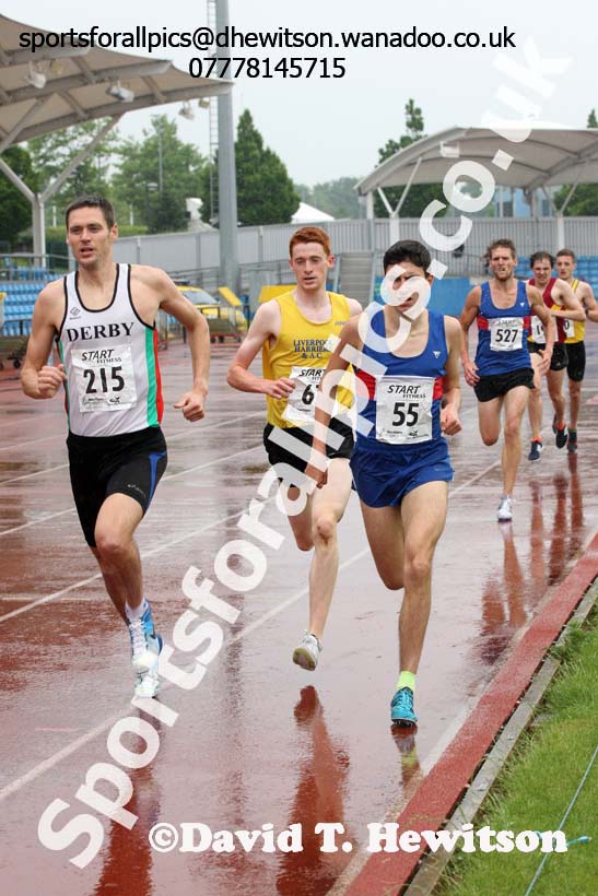 Senior mens 1500 metres, Northern Championships, Sport City, Manchester. Photo: David T. Hewitson/Sports for All Pics